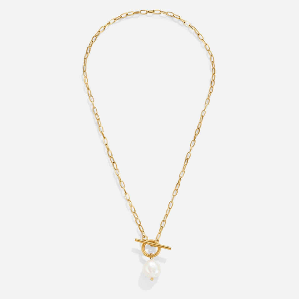 Collar de oro con perlas de agua dulce Eva
