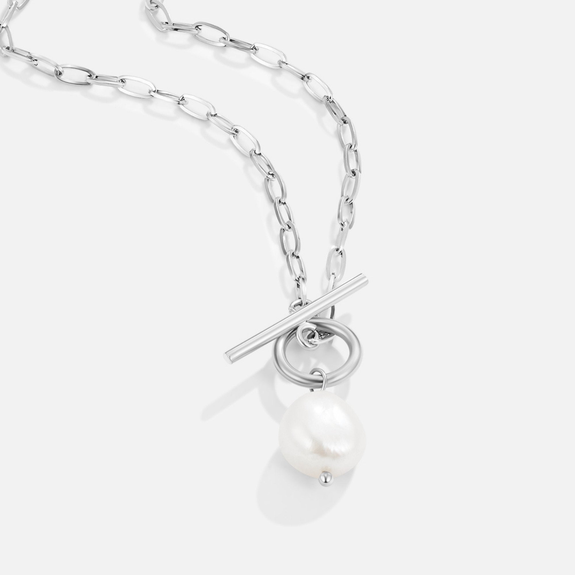 Collar de plata con perlas de agua dulce Eva