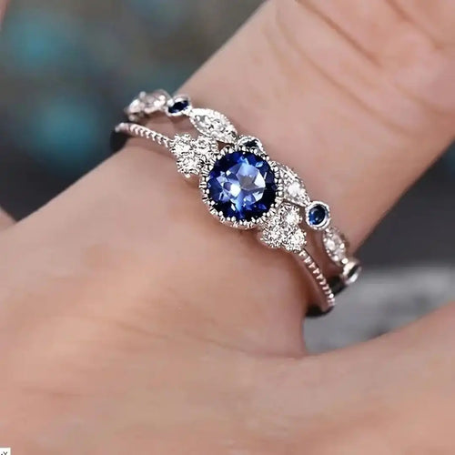 Avelisse Moraziel Juego de Anillos de Oro