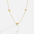 Collar de cadena de oro de 18K Flower Power