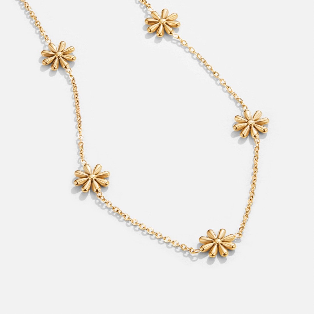 Collar Flor de Poder de Oro de 18K