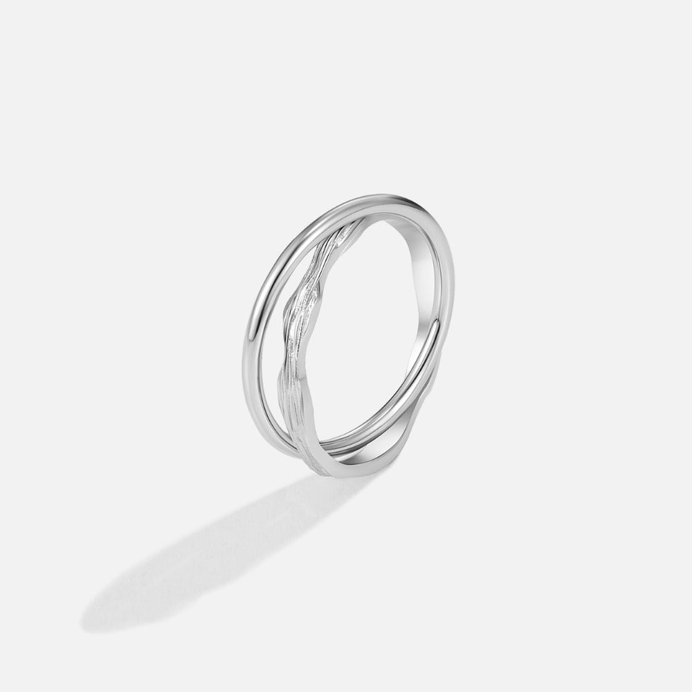 Anillo de Plata Eternamente Entrelazado