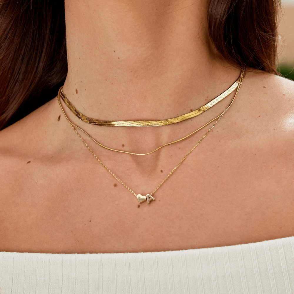Collar de Oro Forever Love & Letter