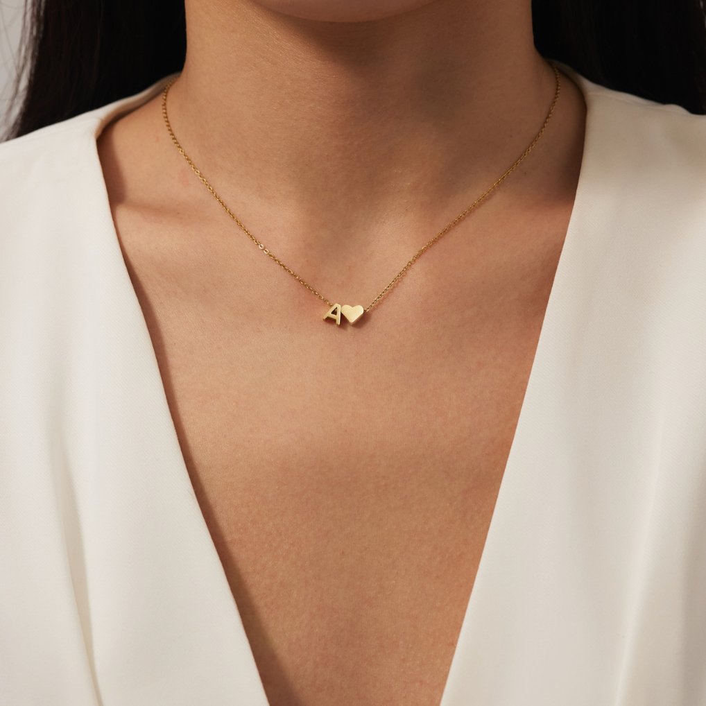 Collar de Oro Forever Love & Letter