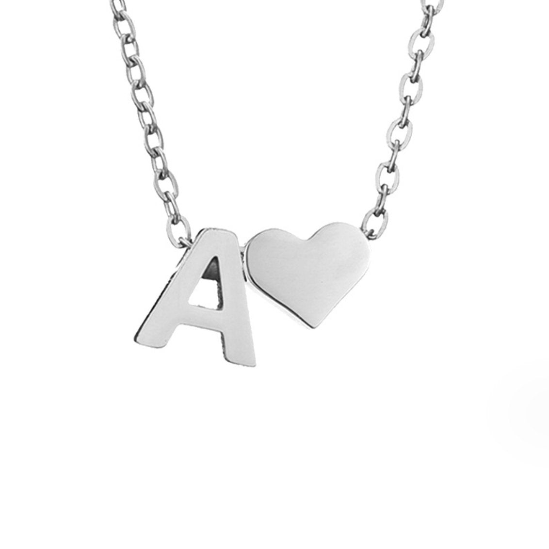 Collar de plata "Forever Love & Letter"