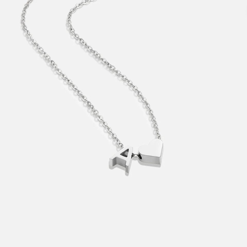 Collar de plata "Forever Love & Letter"