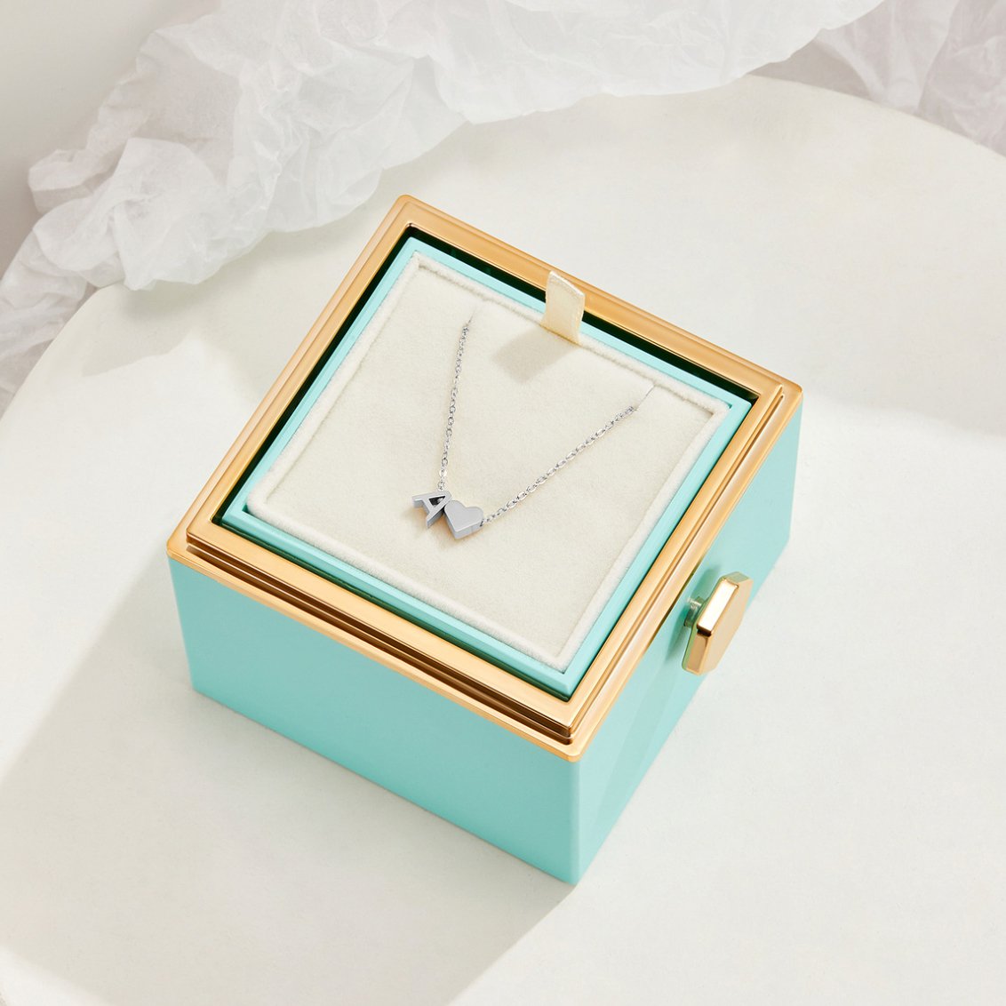 Collar de plata "Forever Love & Letter"
