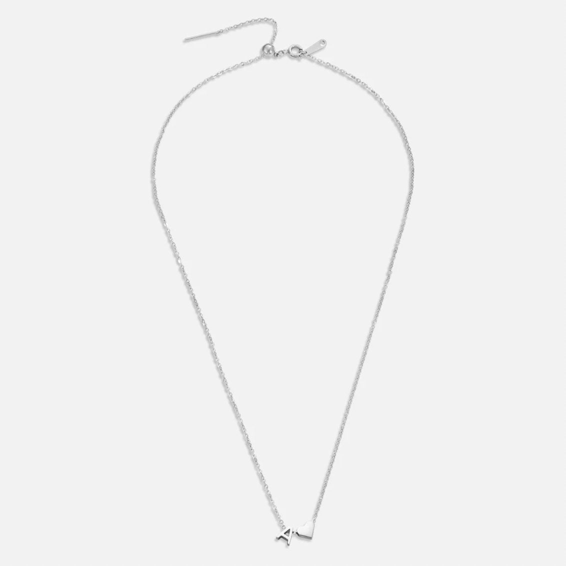 Collar de plata "Forever Love & Letter"
