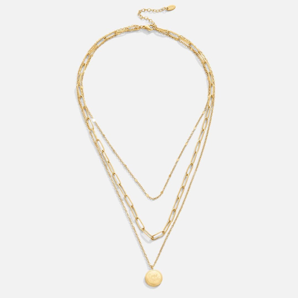 Collar con colgante de monedas de Janie en capas