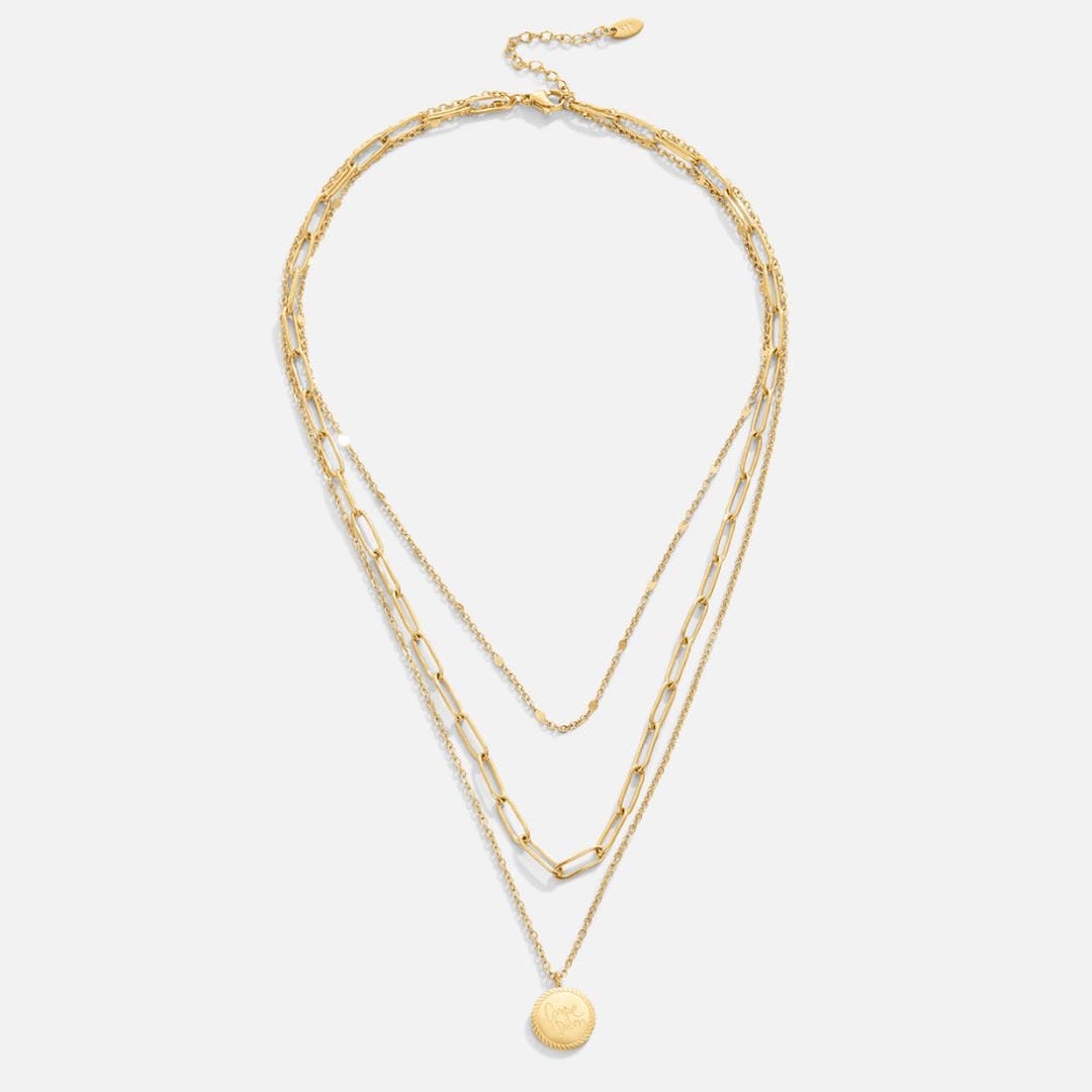 Collar con colgante de monedas de Janie en capas