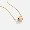 Collar Gigi Crystal de oro de 18K