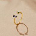 Anillo Gold Amore con Cristales