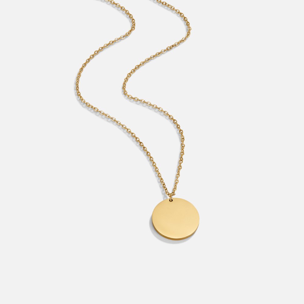 Collar de moneda de oro