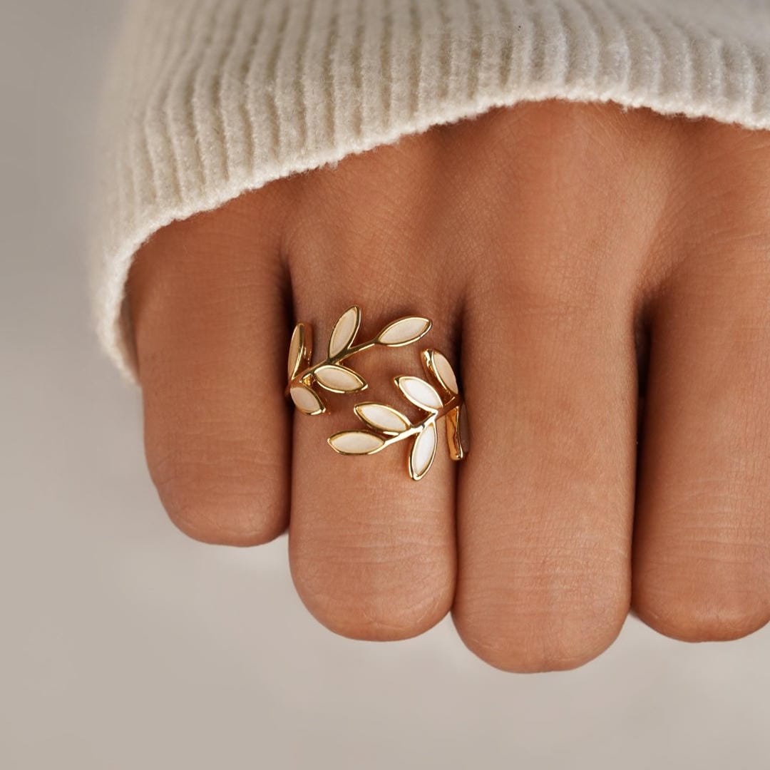 Anillo Ajustable Dorado Serene