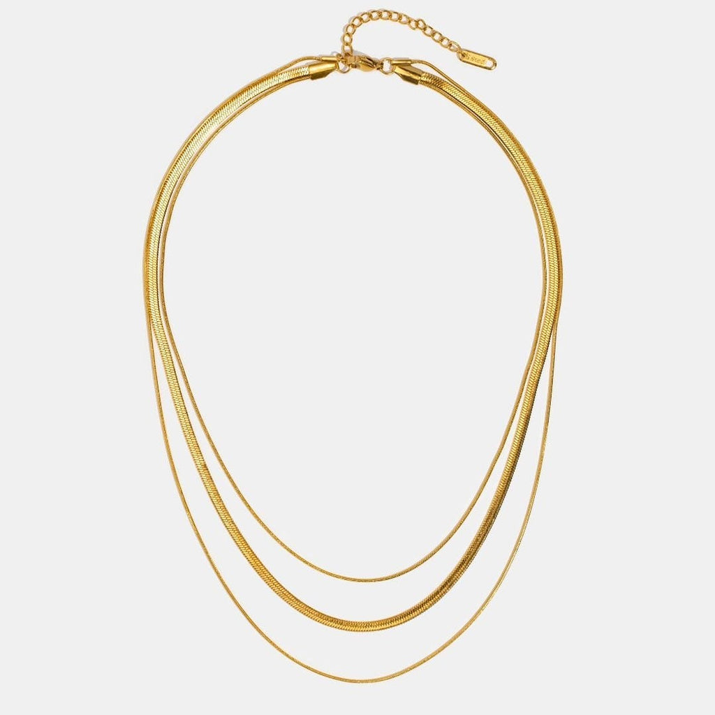 Collar de Oro Multicapa
