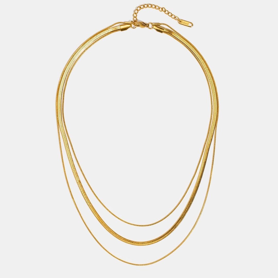 Collar de Oro Multicapa