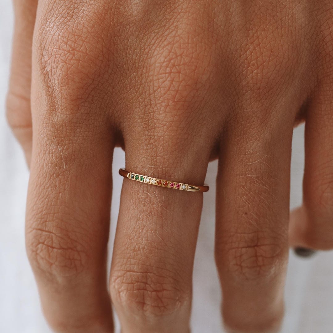 Anillo llamativo Golden Hour