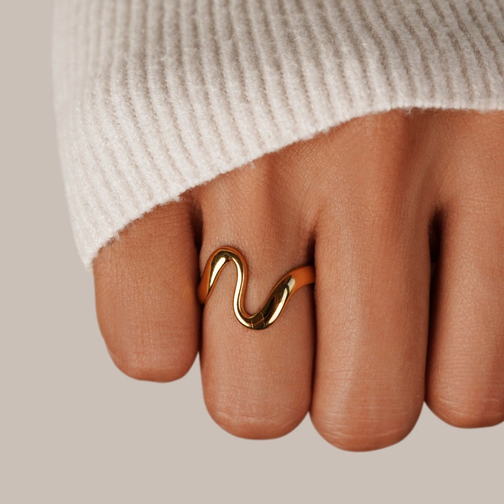 Anillo Ola de Oro