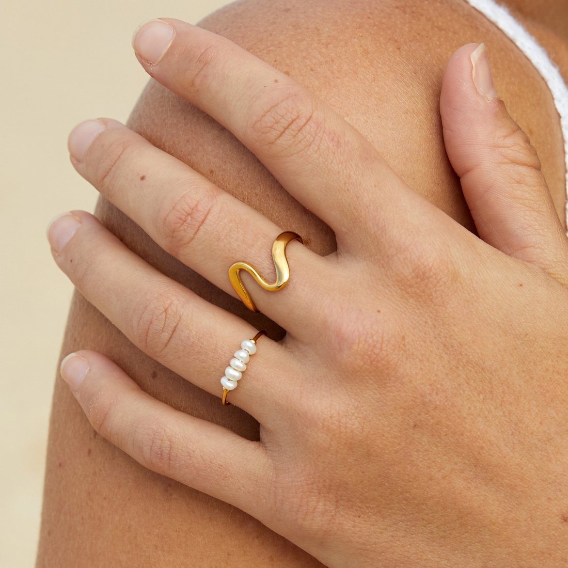 Anillo Ola de Oro