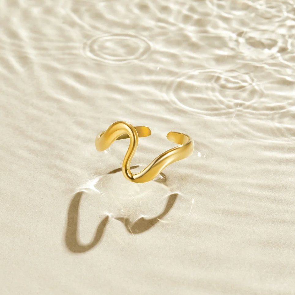 Anillo Ola de Oro