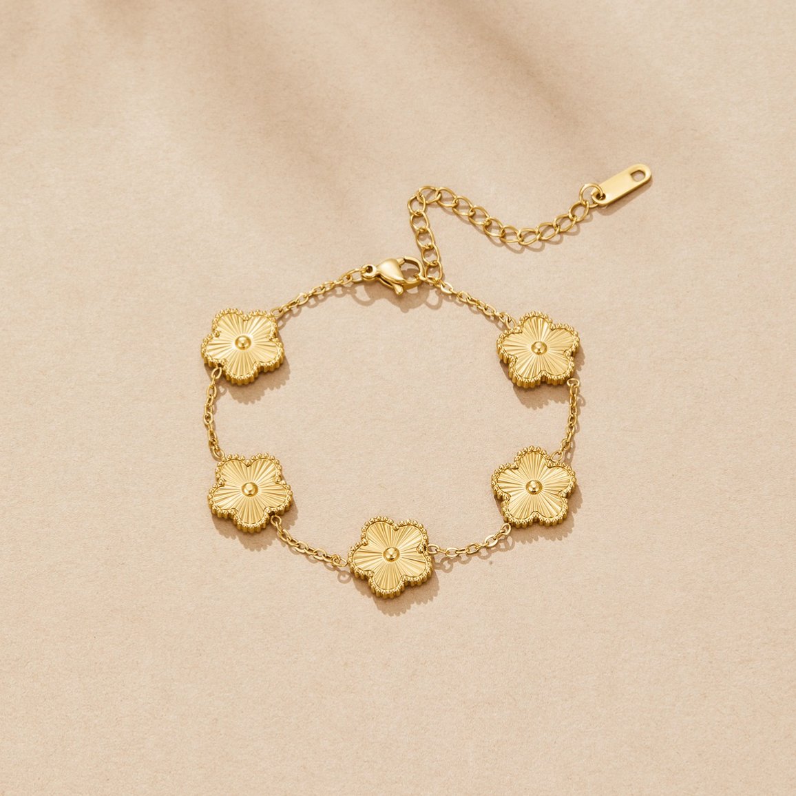 Pulsera Trébol Dorado