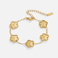 Pulsera Trébol Dorado