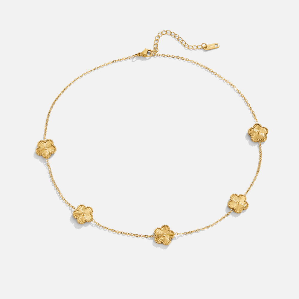 Collar de Trébol Dorado