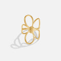 Anillo de flor Margarita Dorada