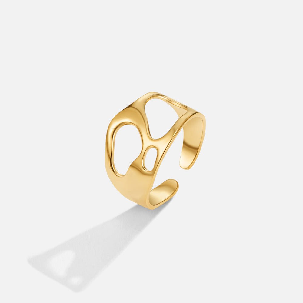 Anillo Hueco Sueño Dorado