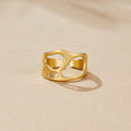 Anillo Hueco Sueño Dorado