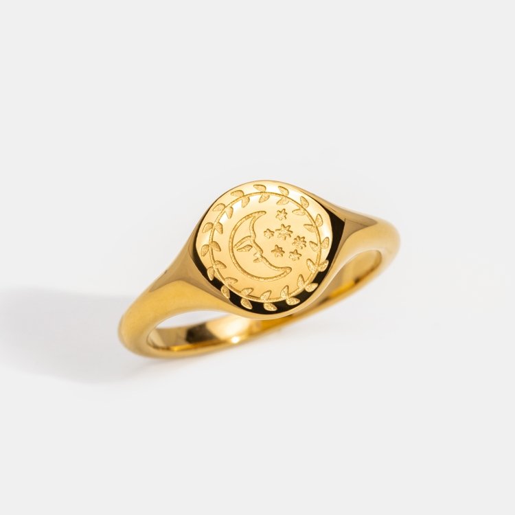 Anillo Luna Dorada