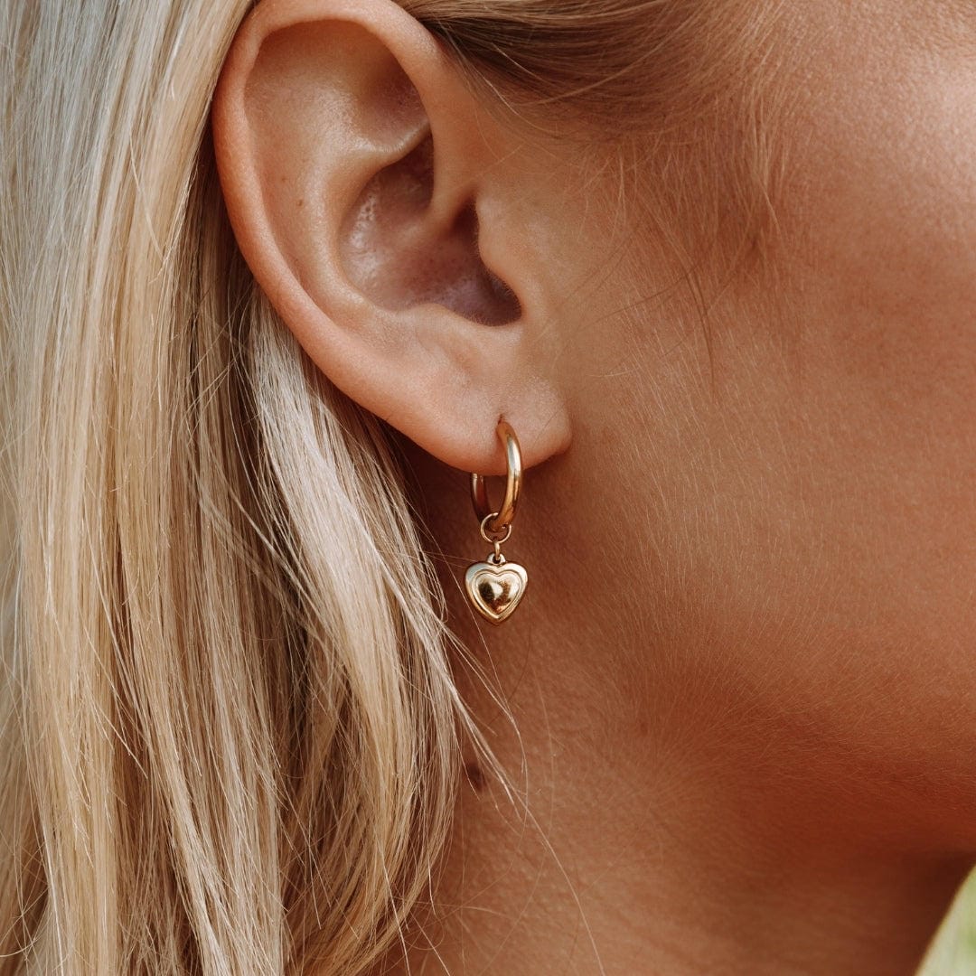 Pendientes Corazón Resplandeciente y Elegante