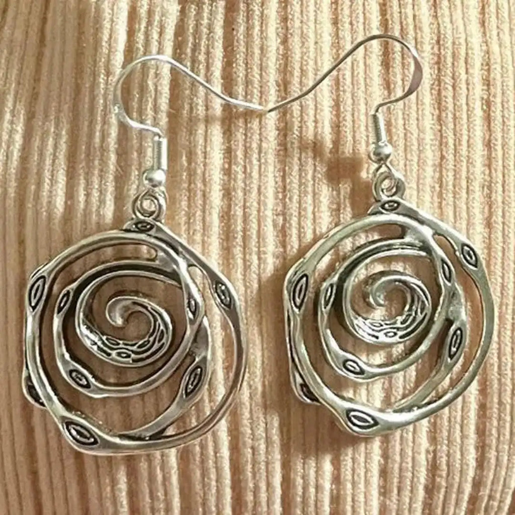 Pendientes Laberinto Vintage de Plata