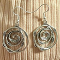 Pendientes Laberinto Vintage de Plata