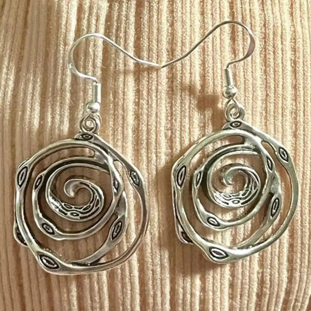 Pendientes Laberinto Vintage de Plata