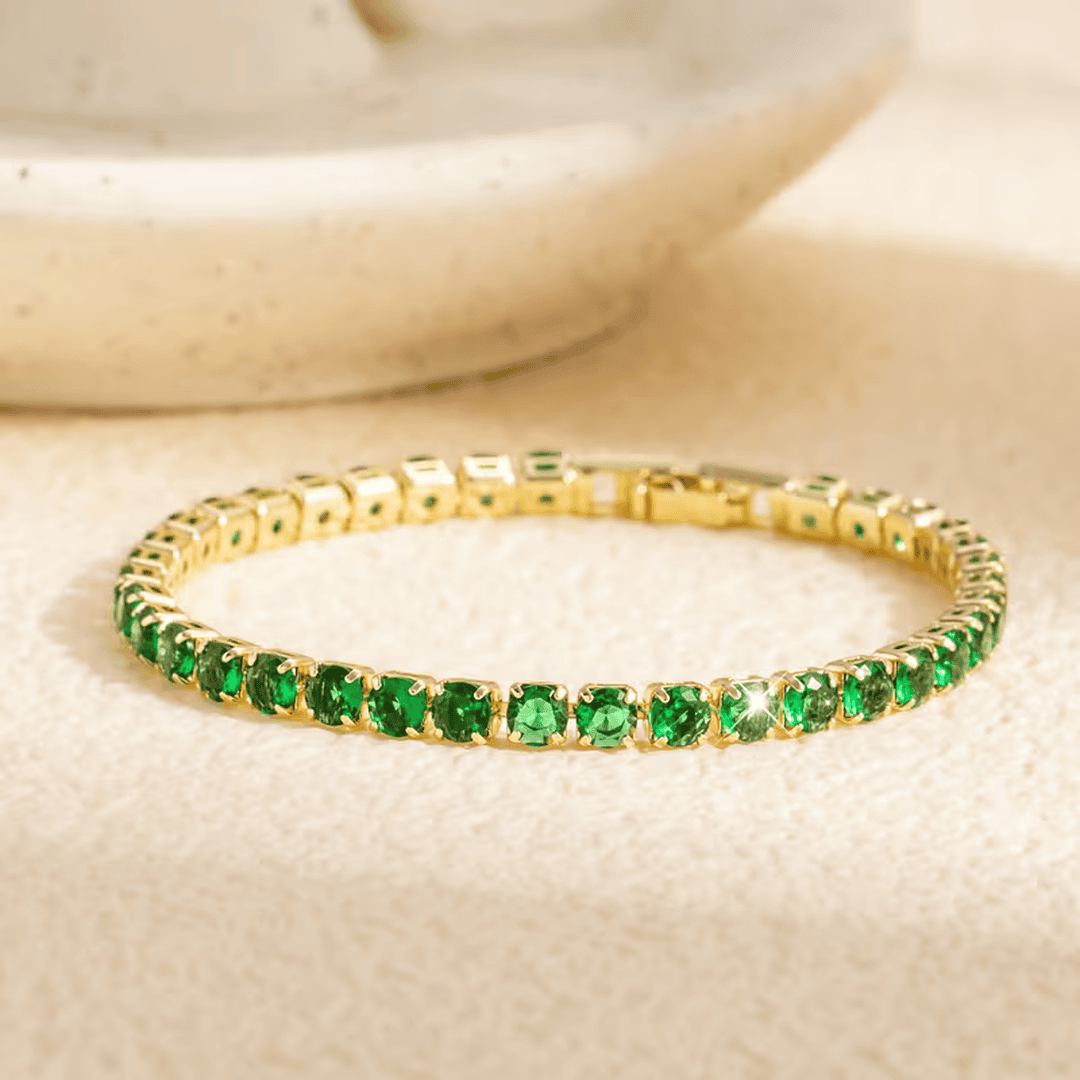 Pulsera tenis de lujo Evergreen