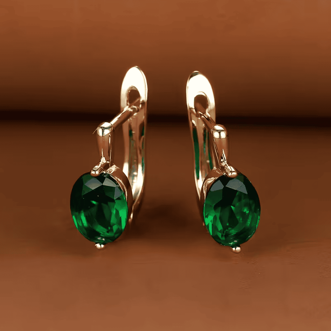 Pendientes Colgantes Ovalados Luminosos