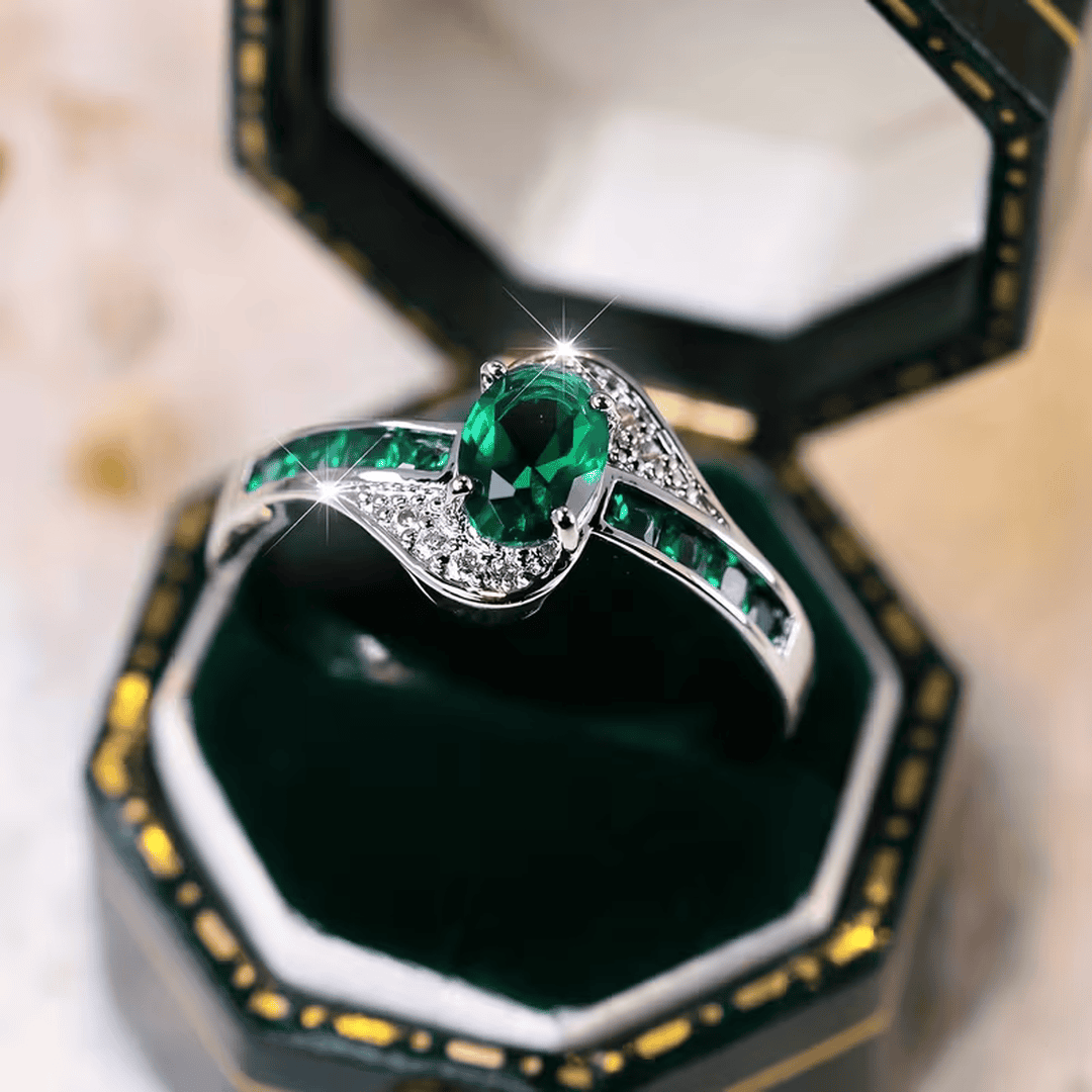 Anillo apilable ondas vintage