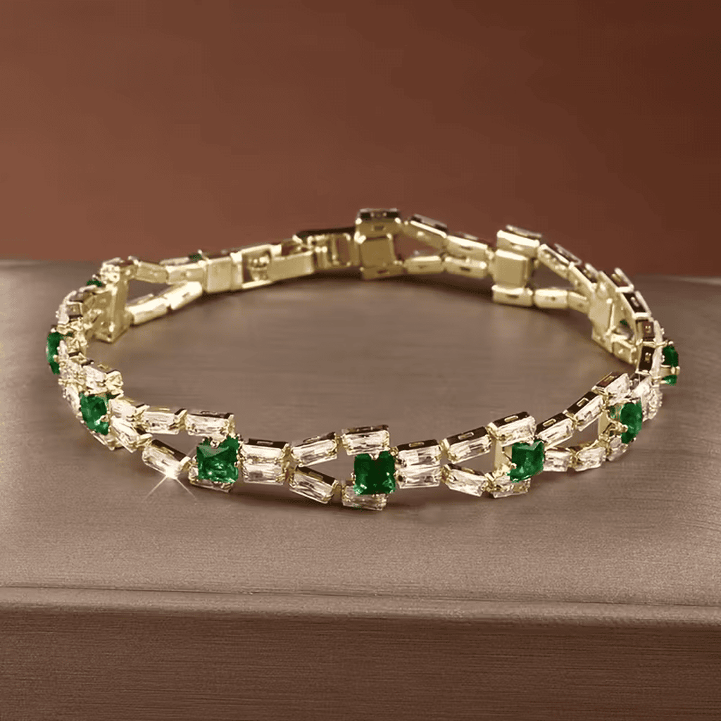 Brazalete Esmeralda Baguette Royale