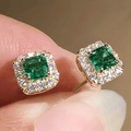 Pendientes cuadrados de tuerca Regal