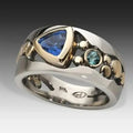 Anillo antiguo con gema de hielo