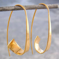 Pendientes de espiral vintage