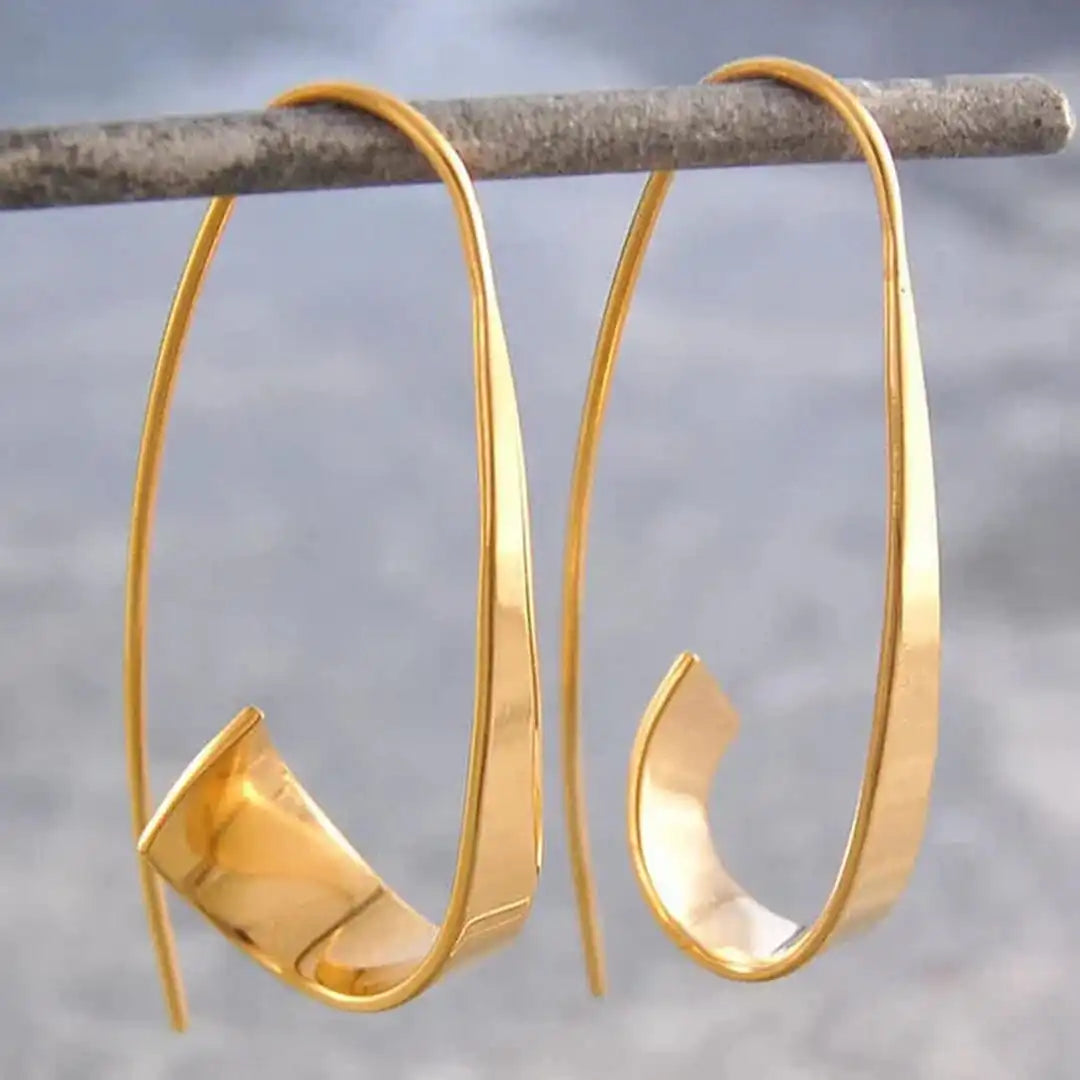 Pendientes de espiral vintage