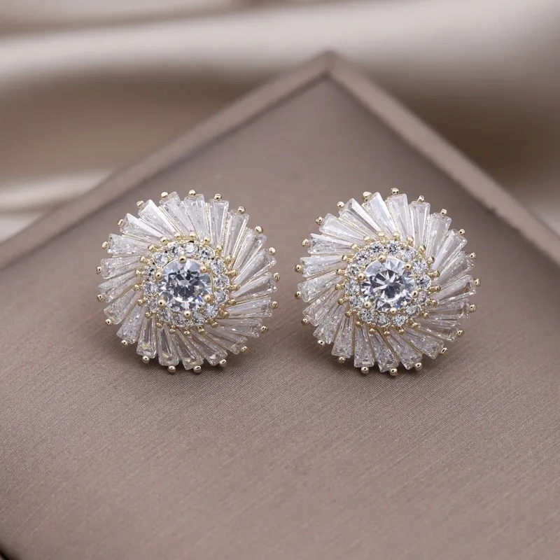 Pendientes Espirales Brillantes y Elegantes