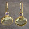 Pendientes Vintage Verdes y Dorados
