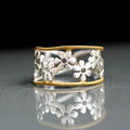 VINTAGE LAYERED THICK GOLD RING