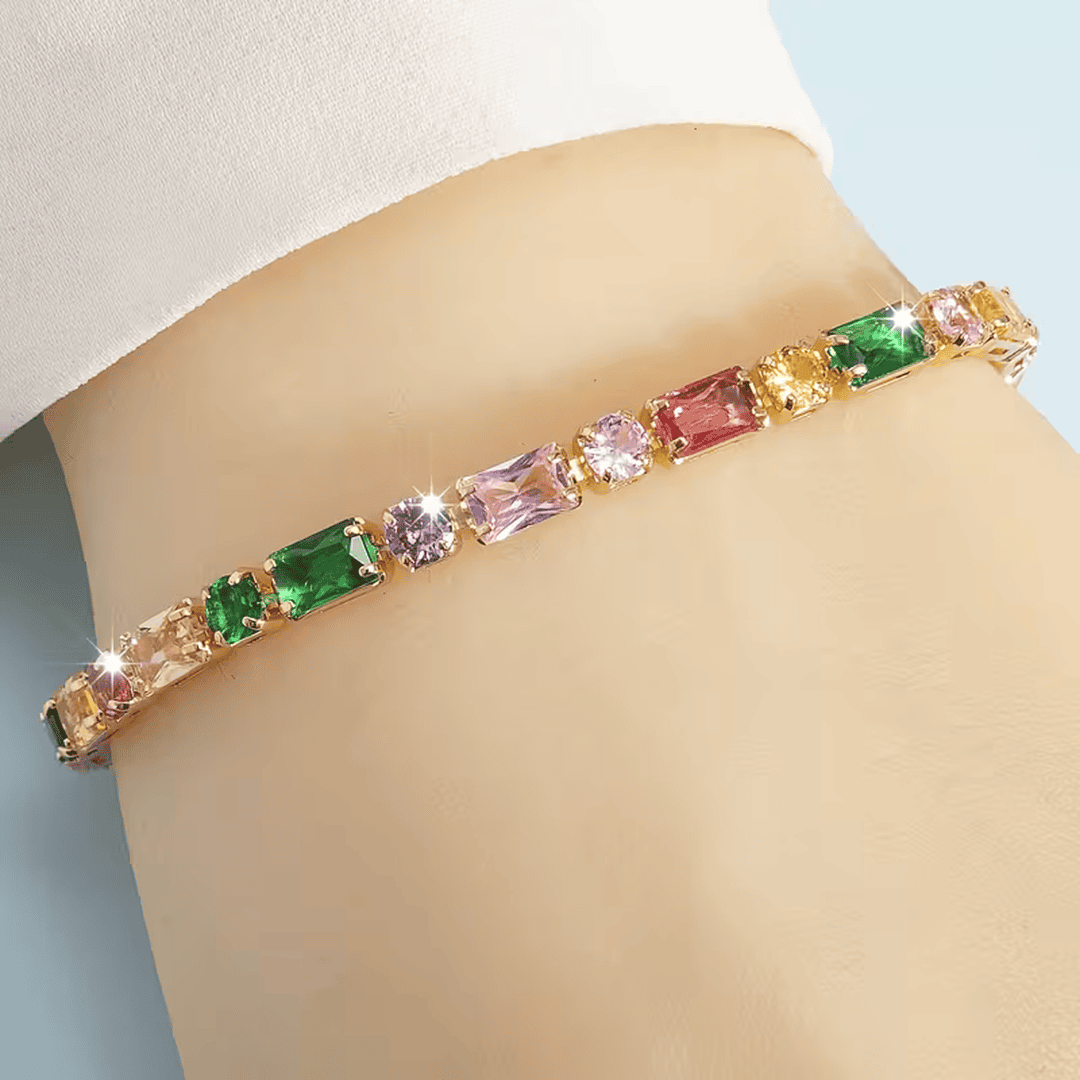 Pulsera Radiante de Cristal Esmeralda