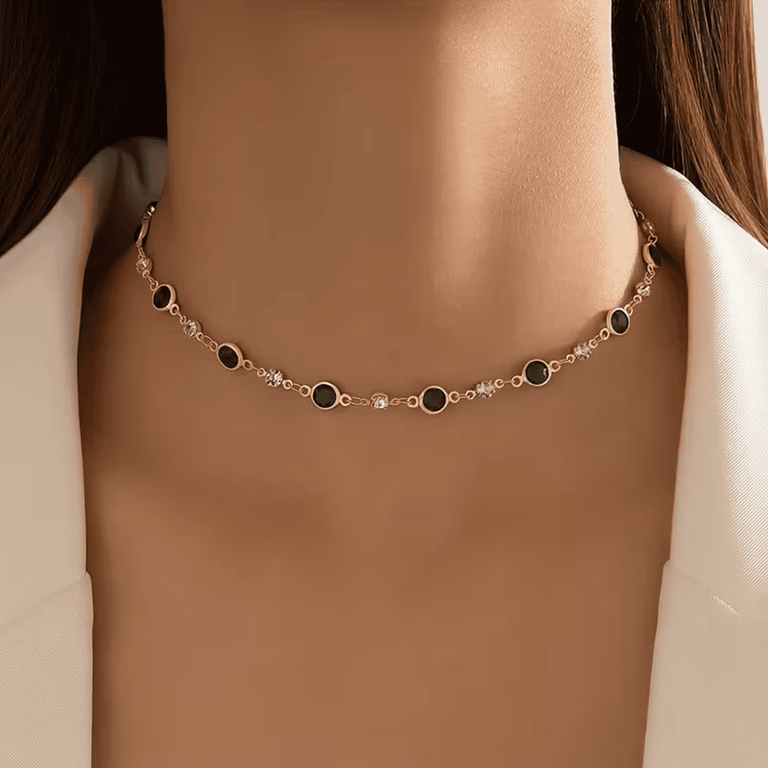 Collar con estación Esmeralda Verdant