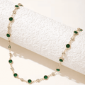 Collar con estación Esmeralda Verdant