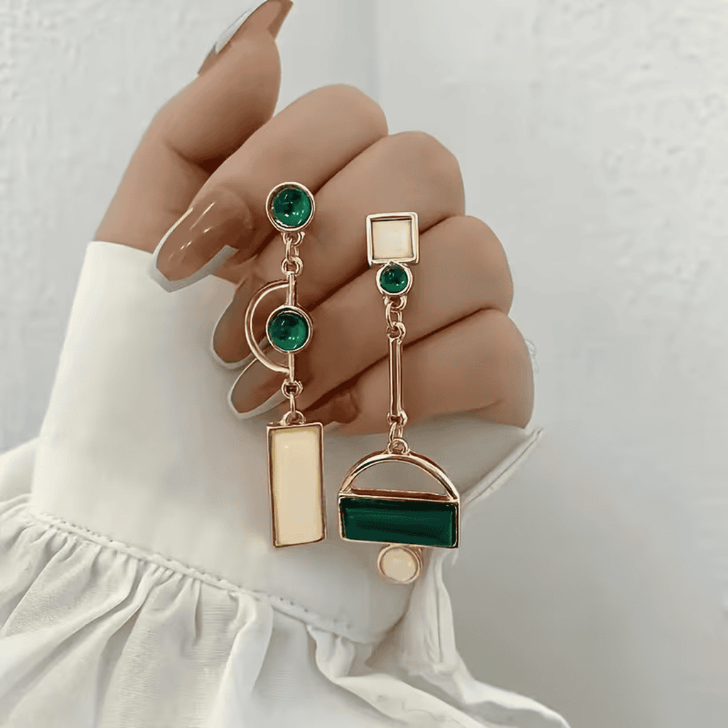 Pendientes Geométricos Declaración Esmeralda